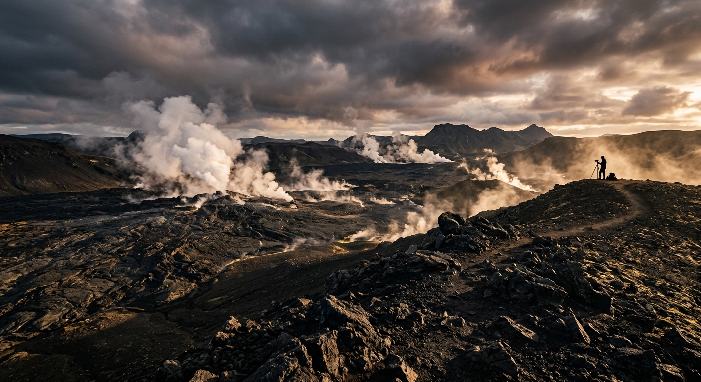 Volcanic landscape Iceland